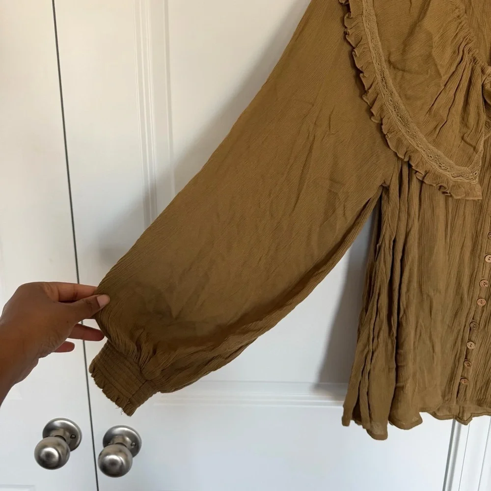 FREE PEOPLE Sunrise Blouse In Native Land